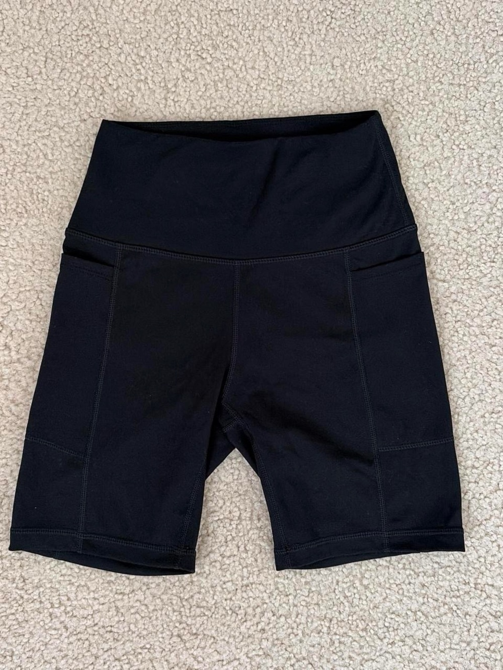 Danskin Black High-Waist Athletic Bike Shorts